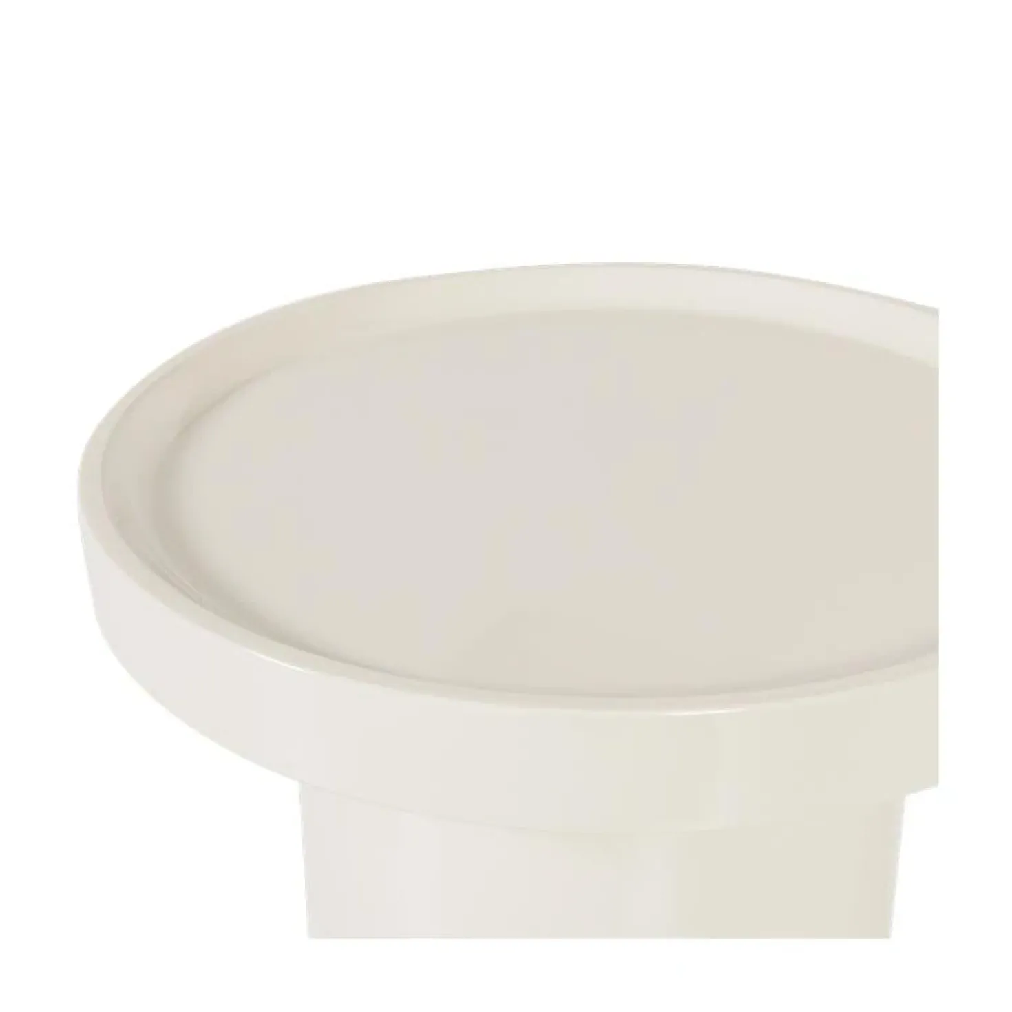 Veluna Bijzettafel rond Hoogglans Zand 51cm