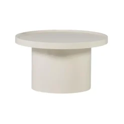 Veluna Bijzettafel rond Hoogglans Zand 70cm