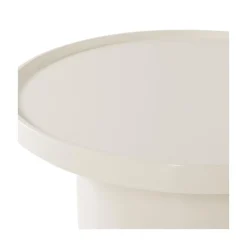 Veluna Bijzettafel rond Hoogglans Zand 70cm