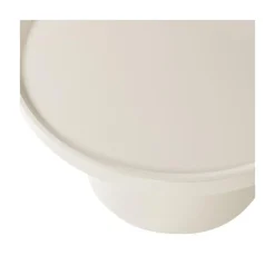 Veluna Bijzettafel rond Hoogglans Zand 70cm