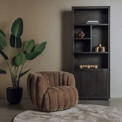 Verdi Fauteuil mocca stof