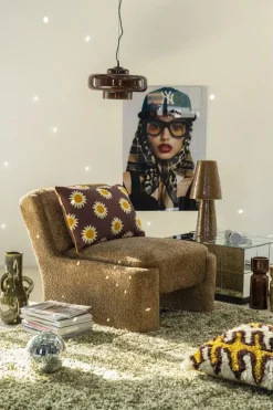 Vetro 1-lichts Hanglamp Bruin