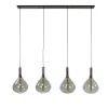 Victoria 4-lichts glazen hanglamp