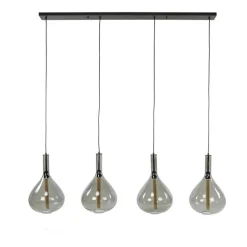 Victoria 4-lichts glazen hanglamp