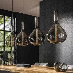 Victoria 4-lichts glazen hanglamp