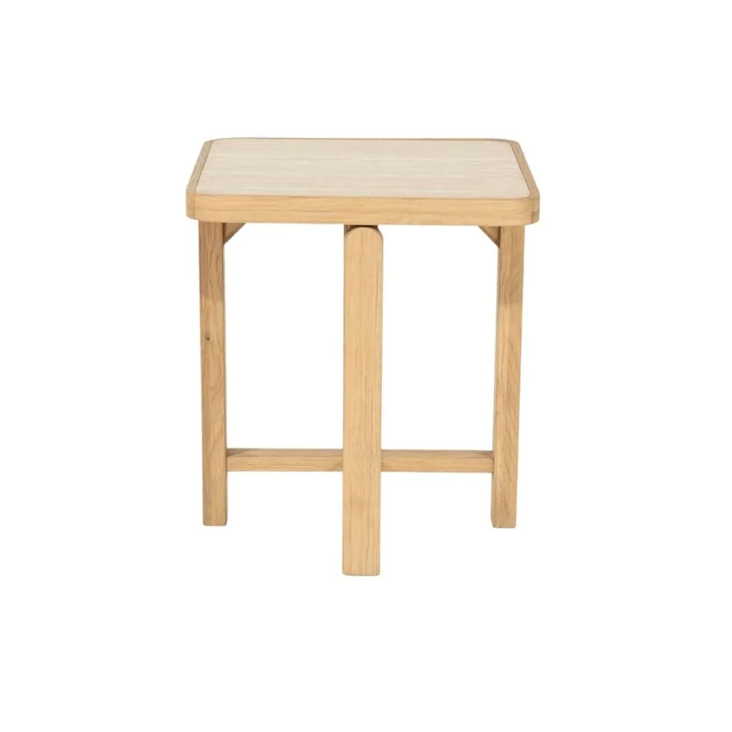 Vidar Bijzettafel Naturel Travertin 40cm