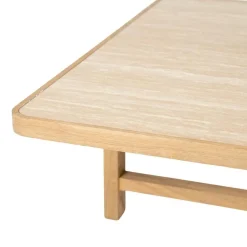Vidar Salontafel Naturel Travertin 80cm