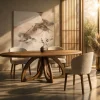 Vienna Eettafel ovaal walnoot 210cm