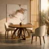 Vienna Eettafel rond walnoot 130cm