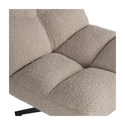 Vinny Draaifauteuil Boucle Zand