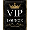 VIP lounge - metalen bord