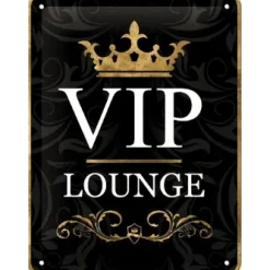 VIP lounge - metalen bord