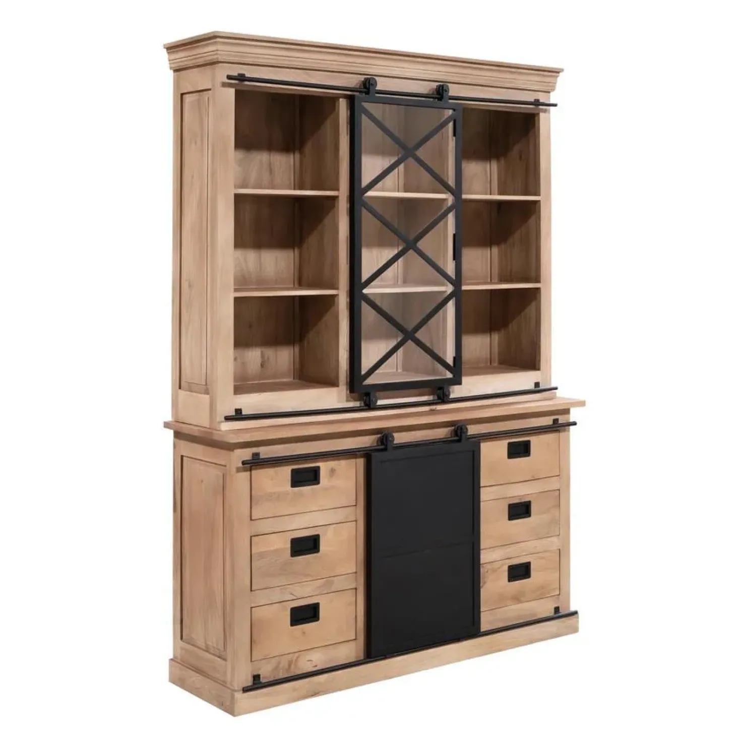 Vitrinekast Trenso Mangohout 160 cm