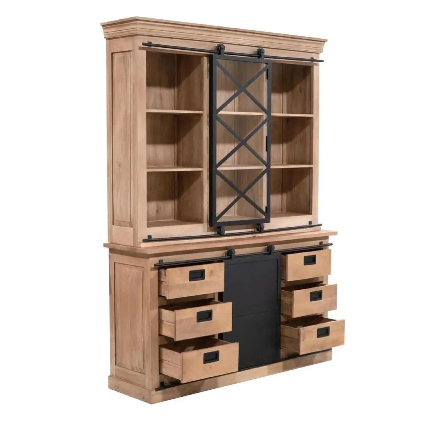 Vitrinekast Trenso Mangohout 160 cm