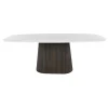 Vittoria Eettafel deens ovaal Keramiek Bruin 215cm