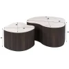 Vittoria Salontafel Medio Set van 2 keramiek Bruin 90cm