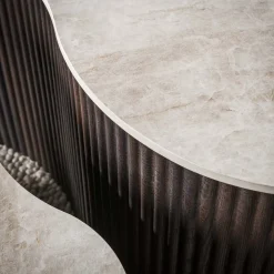 Vittoria Salontafel Medio Set van 2 keramiek Bruin 90cm