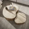 Vittoria Salontafel Medio Set van 2 keramiek Travertin 90cm