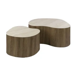 Vittoria Salontafel Medio Set van 2 keramiek Travertin 90cm