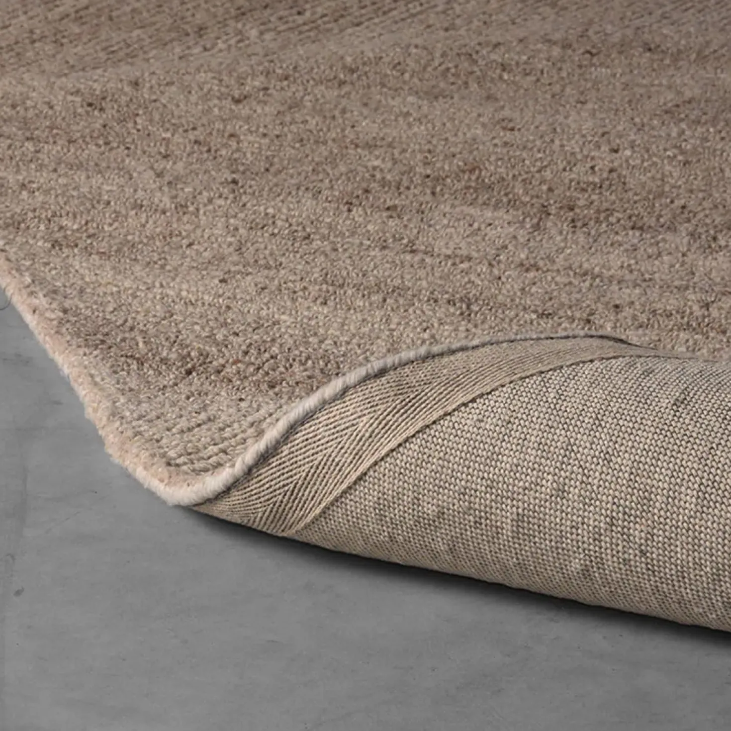 Vloerkleed Blendy Taupe Wol 160x230cm