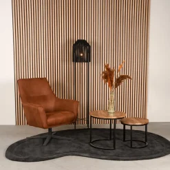 Vloerkleed Mody Antraciet Synthetisch 200x300cm