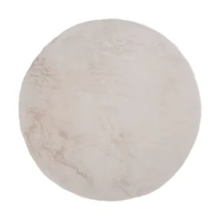 Vloerkleed Velluto Beige Rond ø200 cm