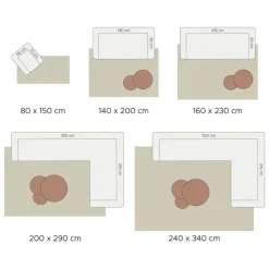 Vloerkleed Velluto Toffee 200 x 280 cm