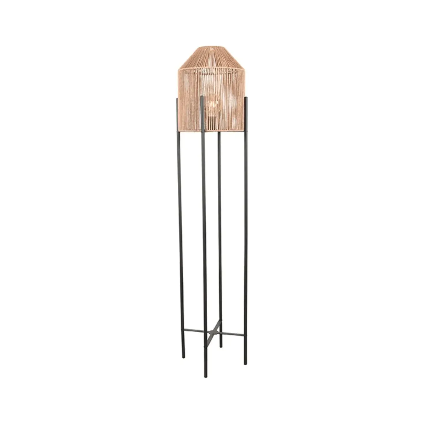 Vloerlamp Ibiza Naturel Jute 1-Lichts