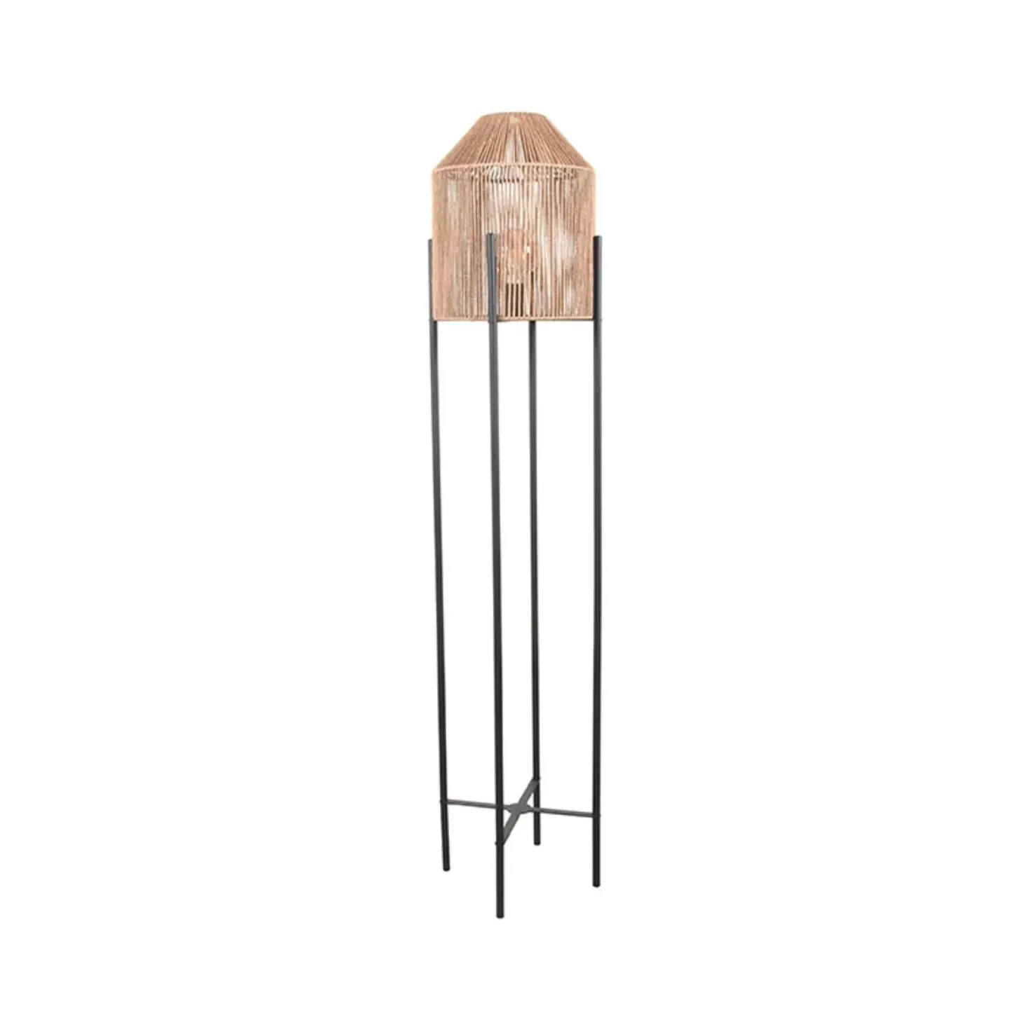 Vloerlamp Ibiza Naturel Jute 1-Lichts