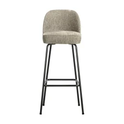 Vogue Barstoel Hoog Structure Velvet Wheatfield