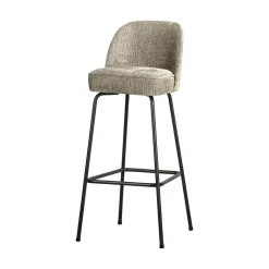 Vogue Barstoel Hoog Structure Velvet Wheatfield