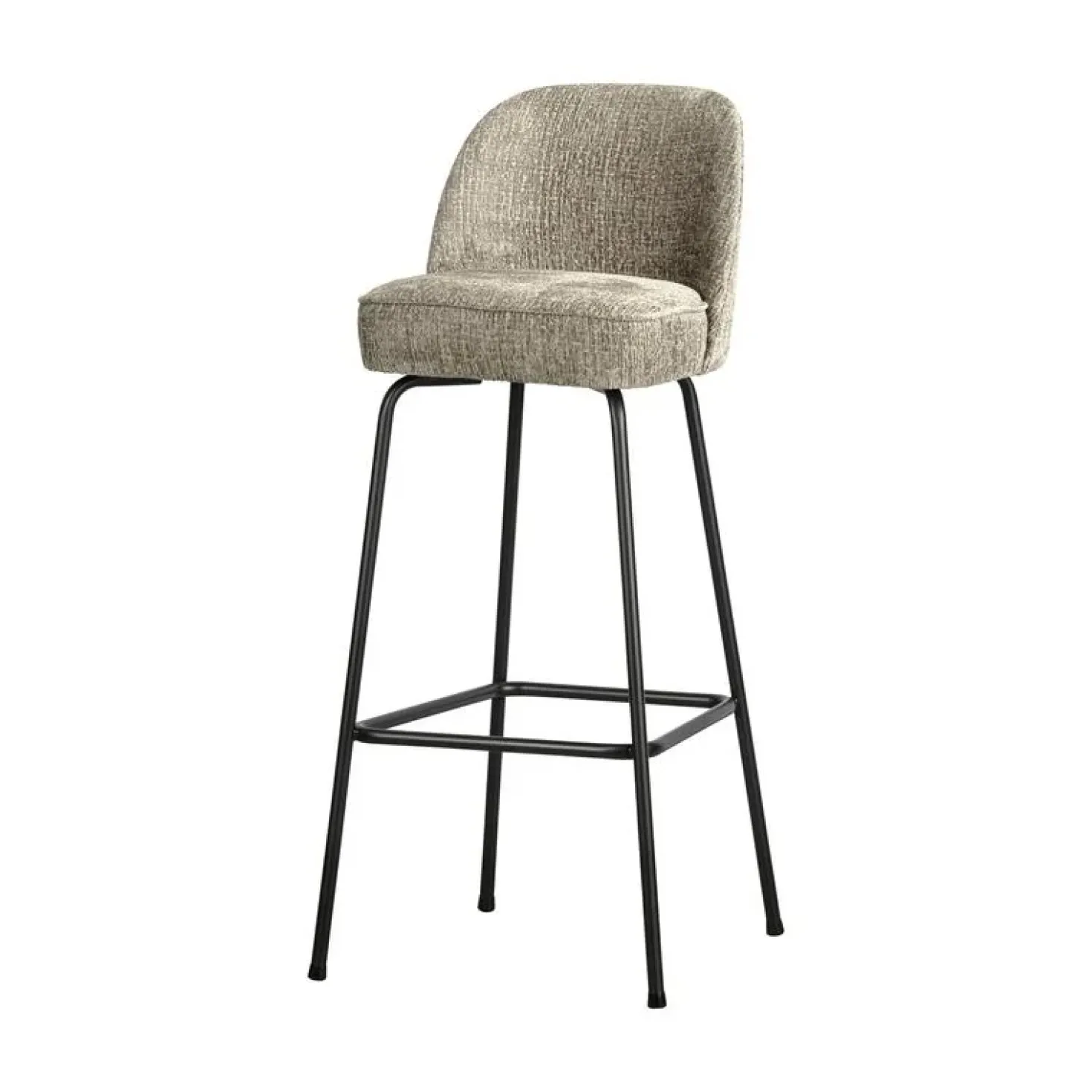 Vogue Barstoel Hoog Structure Velvet Wheatfield