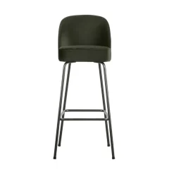 Vogue Barstoel Hoog Velvet Donkergroen