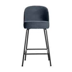 Vogue Barstoel Laag Velvet Blauw