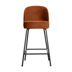 Vogue Barstoel Laag Velvet Roest