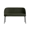 Vogue Eetkamerbank Velvet Donkergroen 120cm