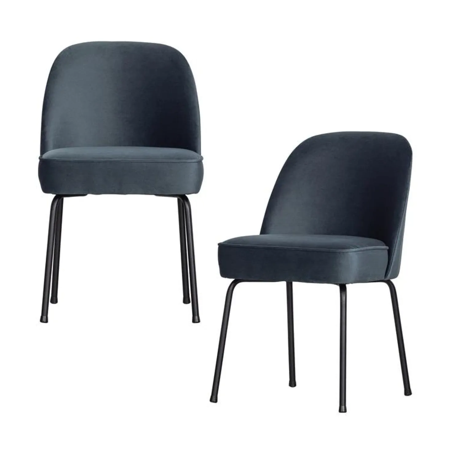 Vogue Eetkamerstoel Velvet Blauw