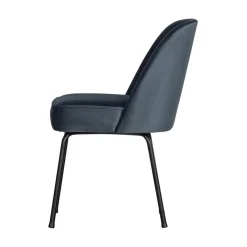 Vogue Eetkamerstoel Velvet Blauw