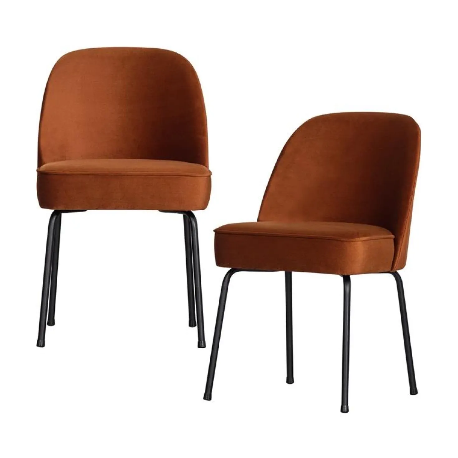 Vogue Eetkamerstoel Velvet Roest