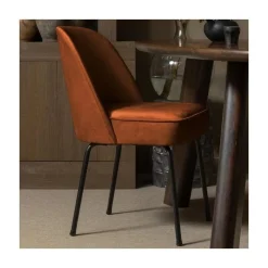 Vogue Eetkamerstoel Velvet Roest