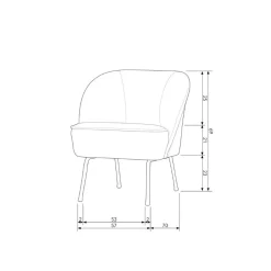 Vogue Fauteuil Velvet Donkergroen