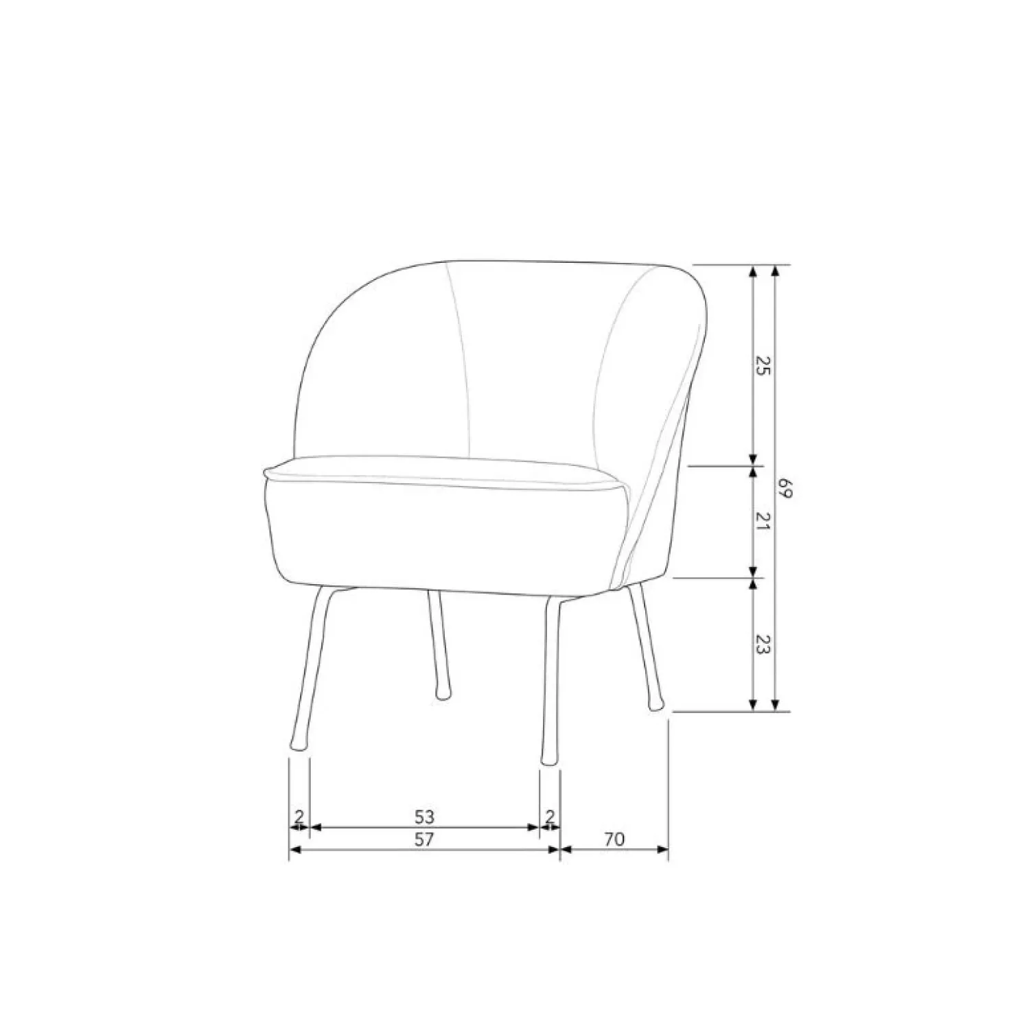 Vogue Fauteuil Velvet Donkergroen