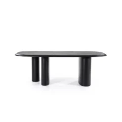 Walter Eettafel zwart Eikenhout 220 cm