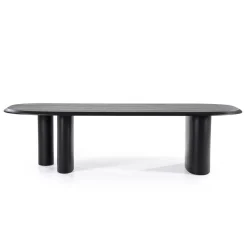 Walter Eettafel zwart Eikenhout 300 cm