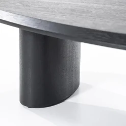 Walter Salontafel zwart Eikenhout 96 cm