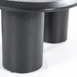Walter Salontafel zwart Eikenhout 96 cm