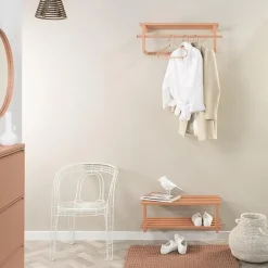 Wandkapstok Nadia Terracotta metaal