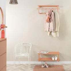 Wandkapstok Nadia Terracotta metaal