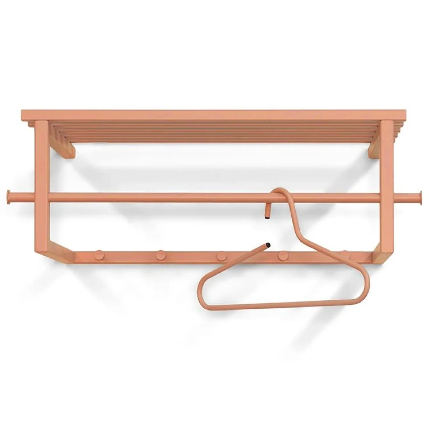 Wandkapstok Nadia Terracotta metaal