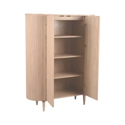 Wandkast Oliva Naturel Eikenhout 125cm
